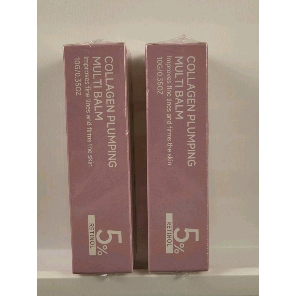 2 X Collagen Plumping Multi Balm Improves Fine Lines Firms Skin 5% Retinol